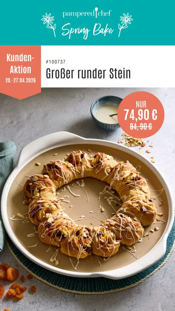 grosser runder stein pampered chef angebot