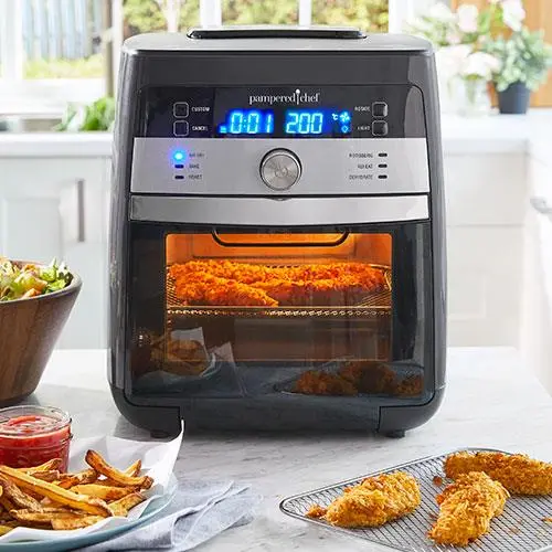 pampered chef deluxe air fryer